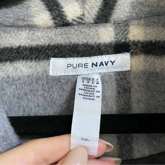 Pure Navy Plaid wool coat - Picture 7 of 7